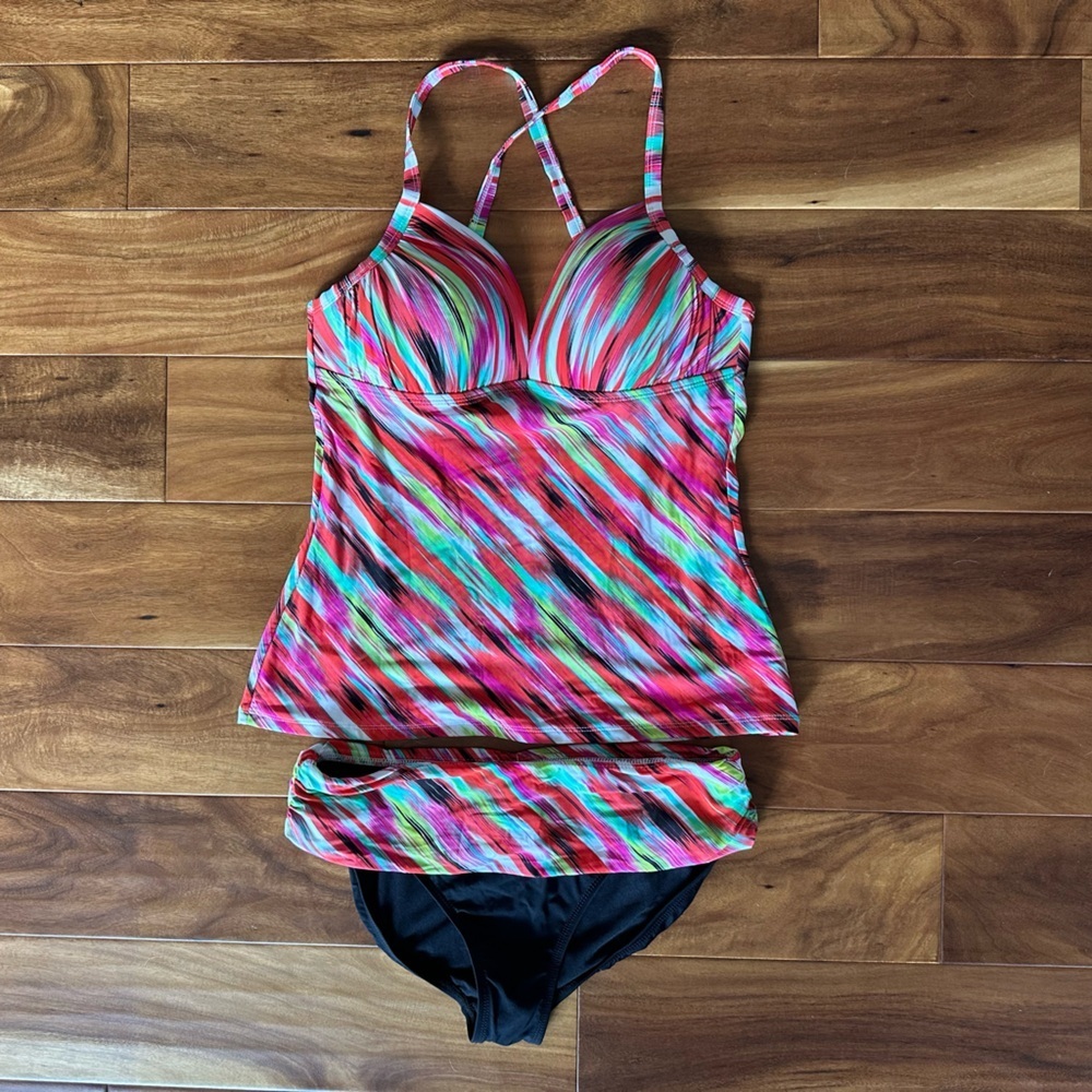 Cole of California Tankini and Bottom Swim Set size M/L